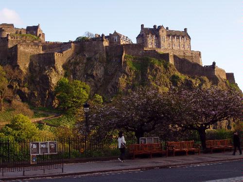 Scottish castle on volcano